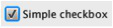 “Checkbox"