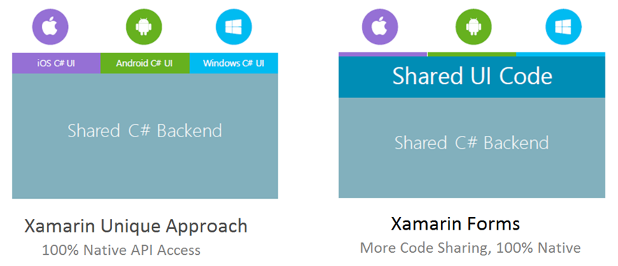Xamarin Forms and Xamarin Native Difference