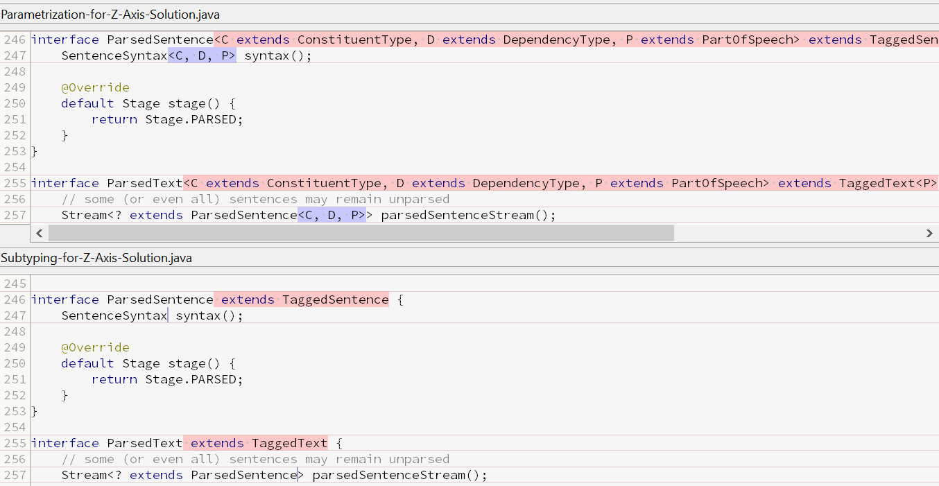 ParsedSentence + ParsedText (diff from SmartGit)
