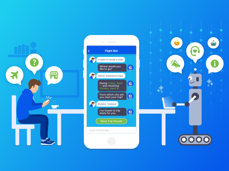 Chatbots taking over mobile applications