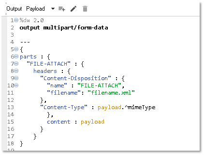 Set Payload For Multipart Input