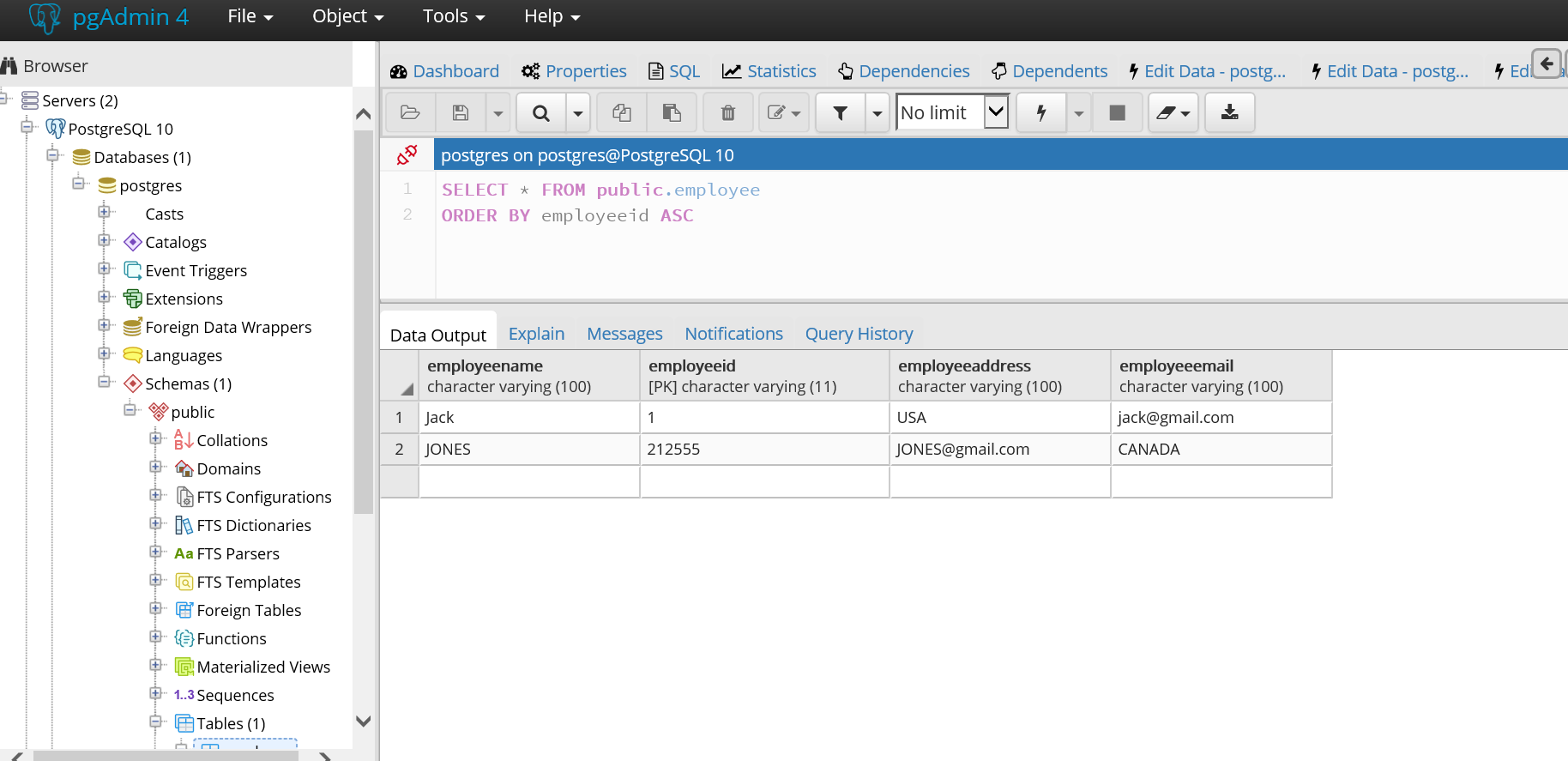 Spring boot deals postgresql datasource