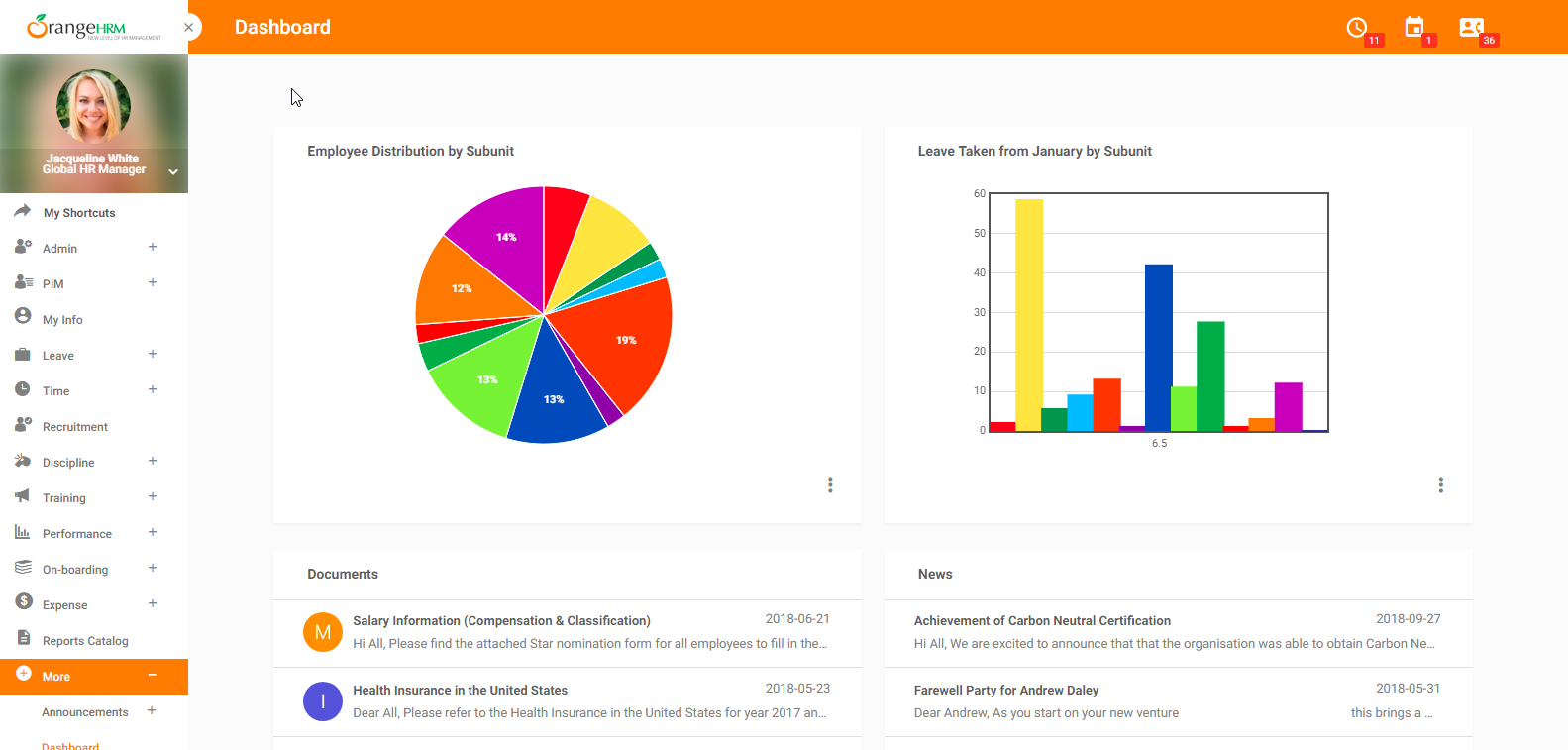 OrangeHRM Landing Page