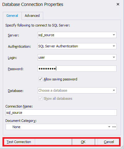 Database Connection Properties