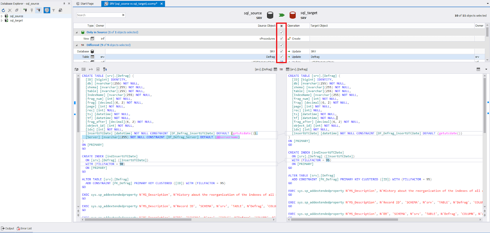 Adjusting synchronization settings