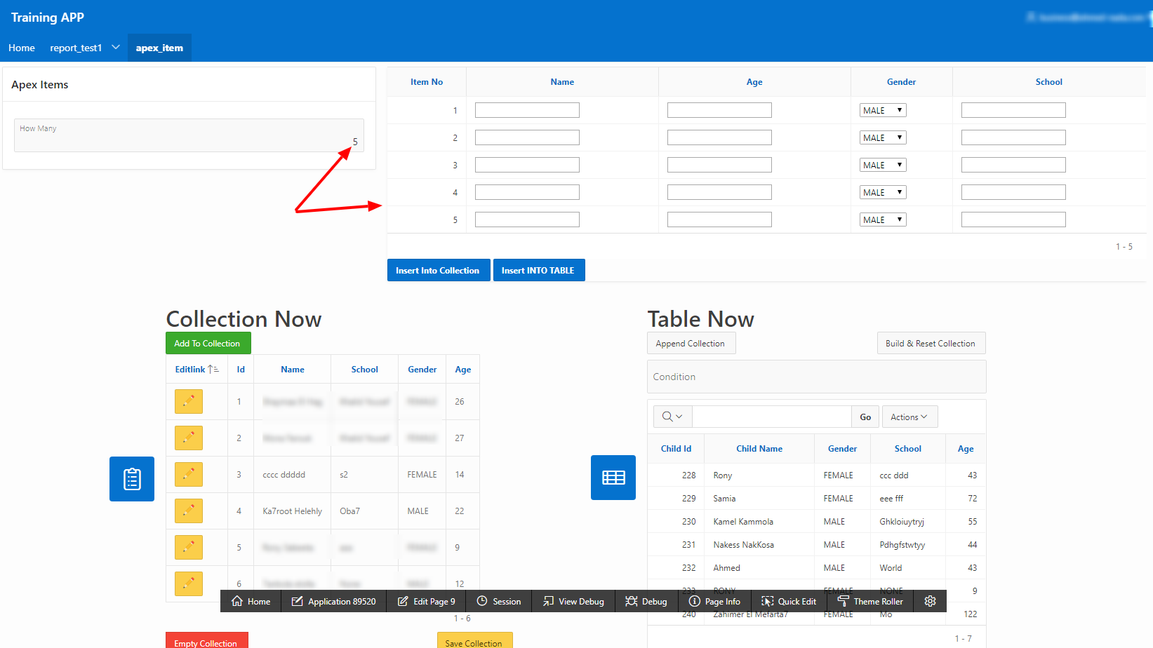 delete parameter form oracle 6i reports