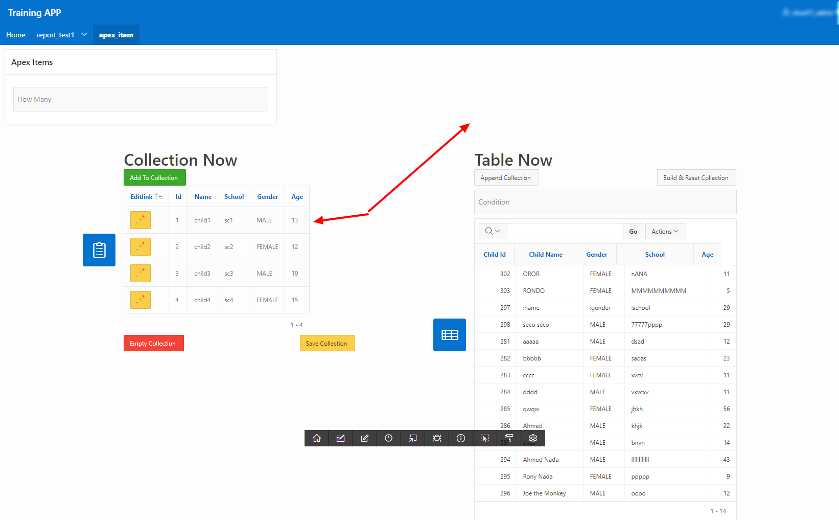 apex sql htmp column