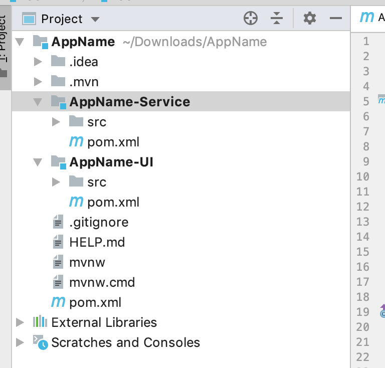 Modules with Pom.xml