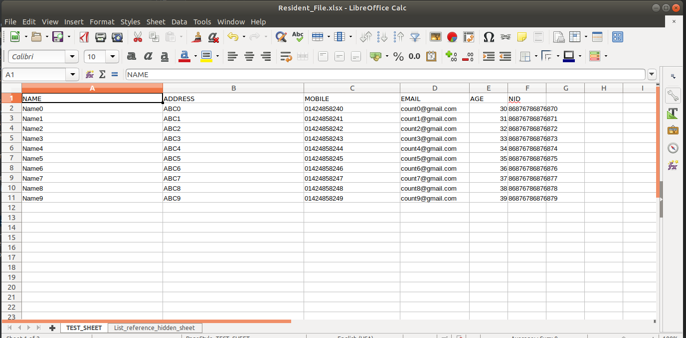 Write to an MS Excel File using Apache POI 