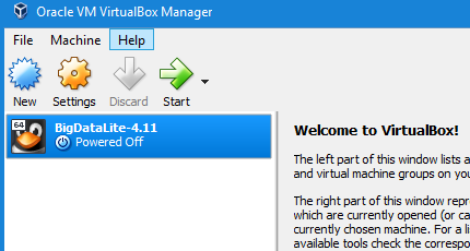 Imported VM in Oracle VirtualBox