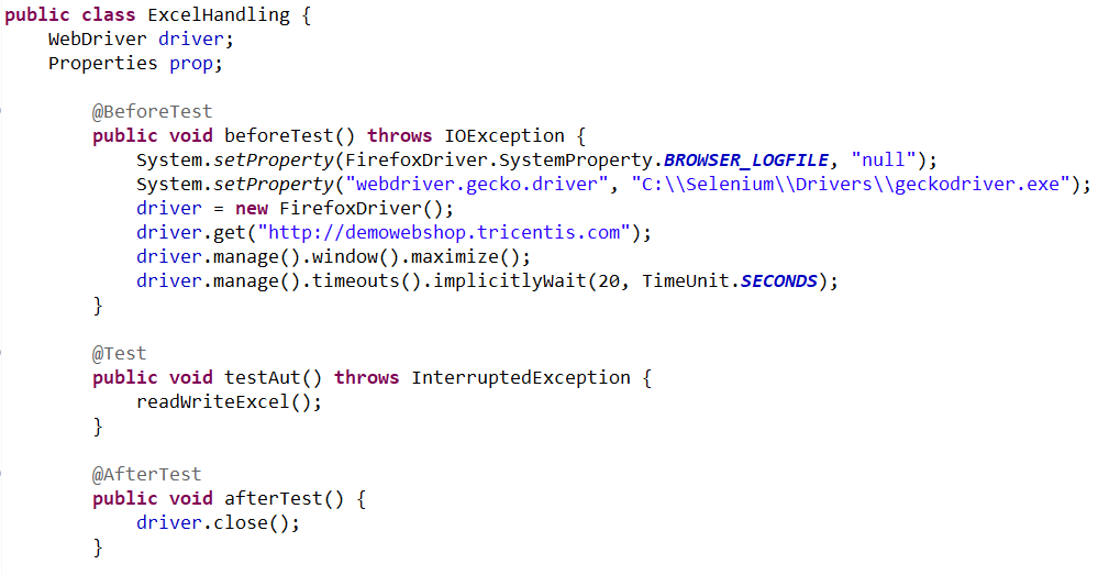 Read Data from Excel File # Apache POI in Selenium