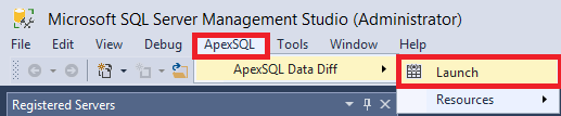 Fig. 20 Launching ApexSQL Data Diff