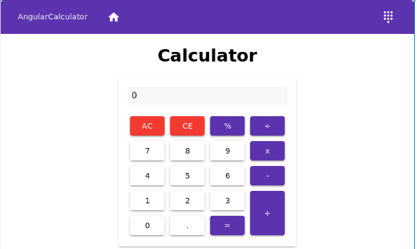 Angular calculator