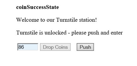 The turnstile is unlocked!