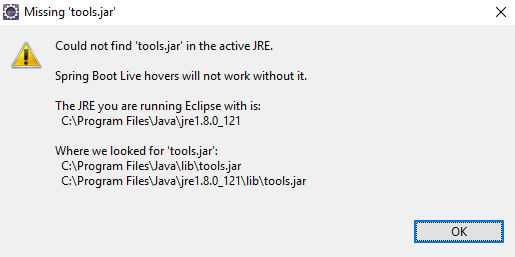 Missing &apos;tools.jar&apos;