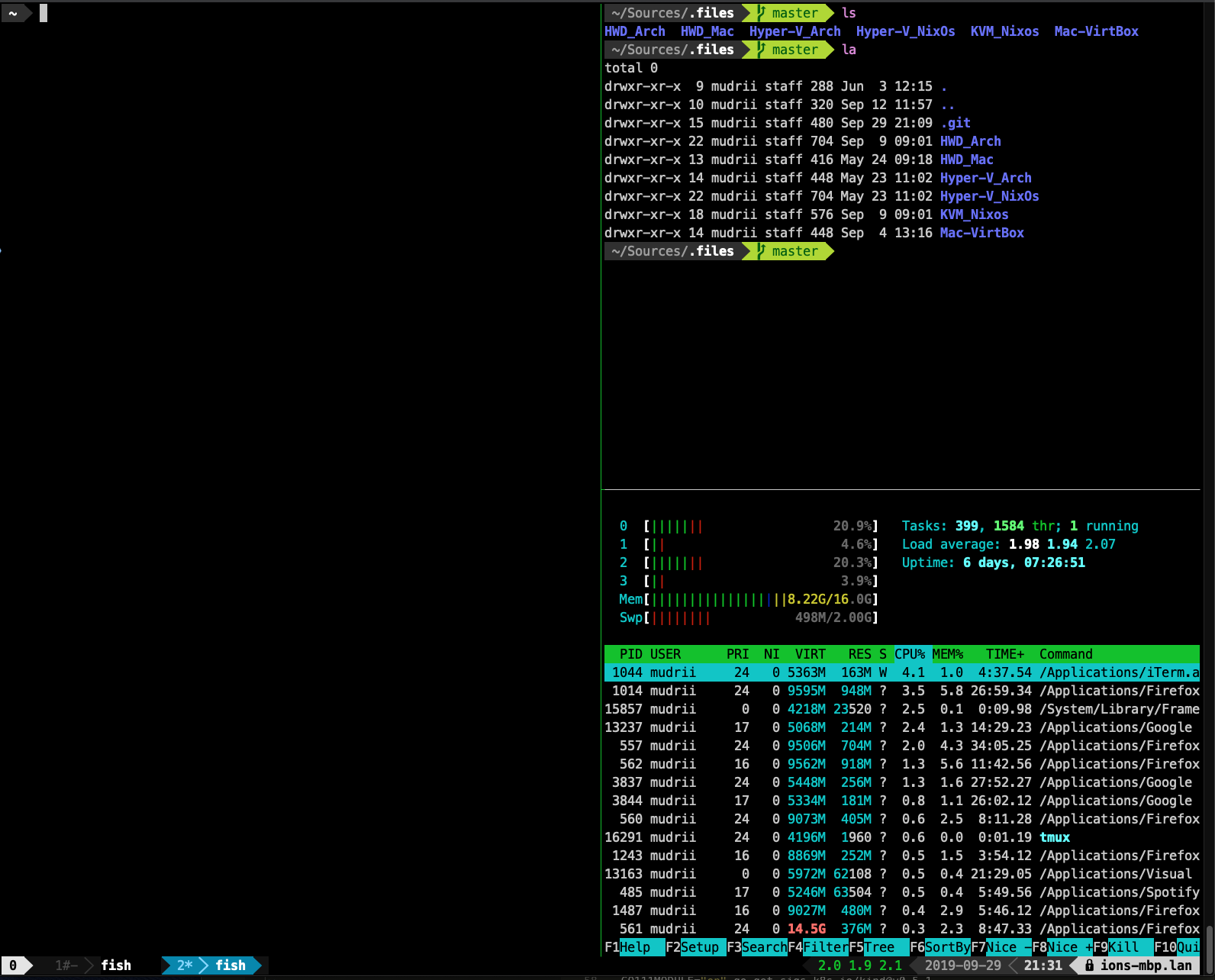 Improved terminal view/layout