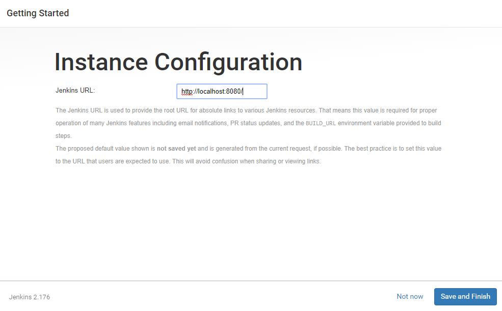 Instance configuration