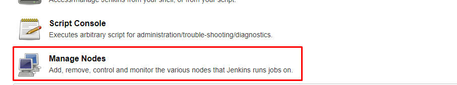Manage Nodes Manage Nodes