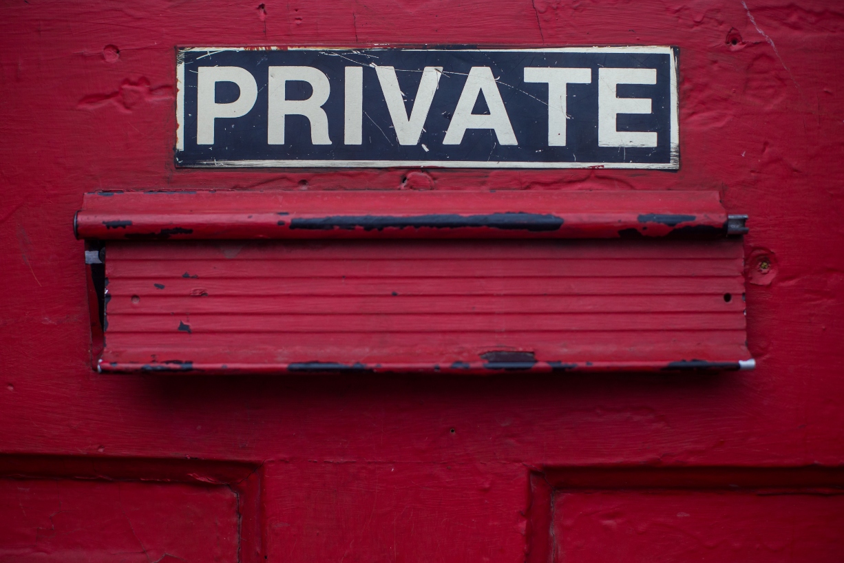 private-sign-red-door