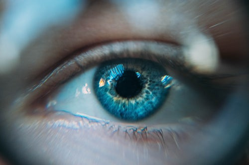 Image of persons blue eye