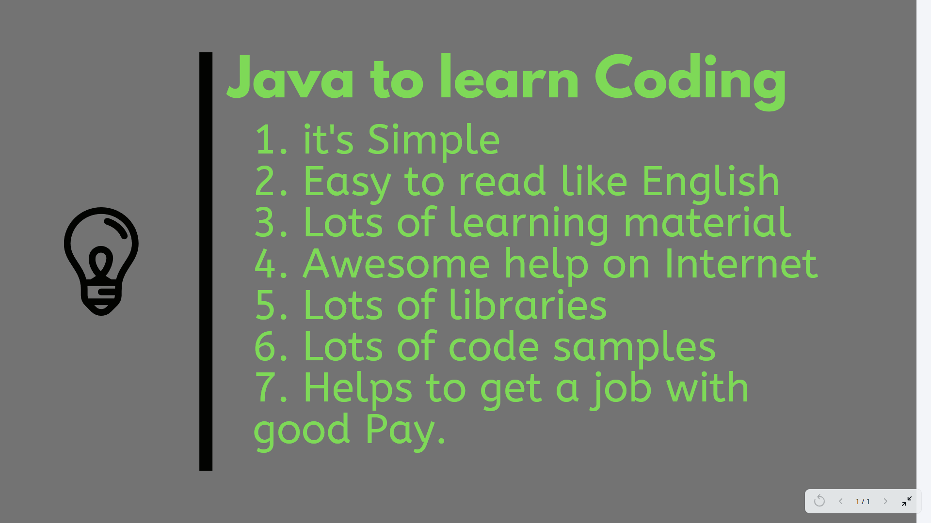 Reasons to learn Java