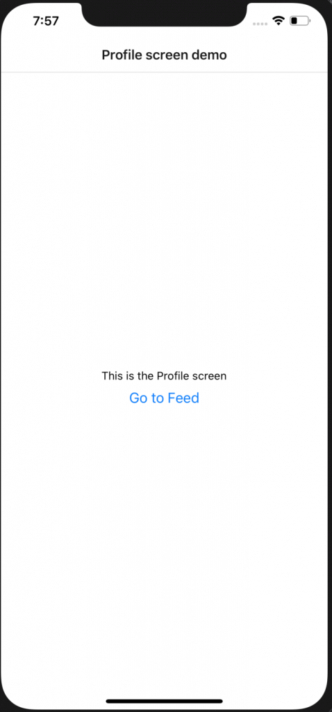 Navigation in a React Native Web Application