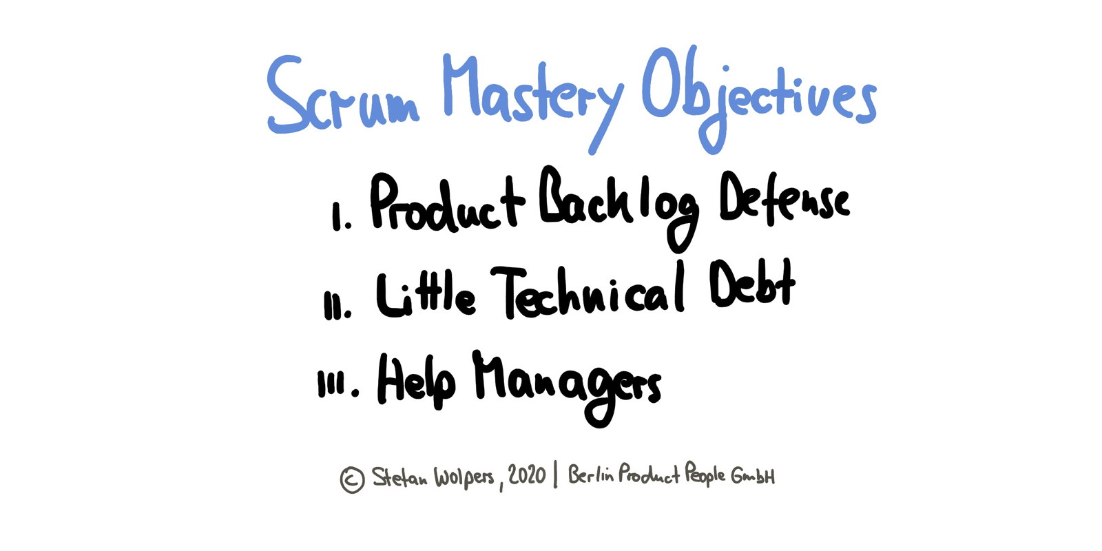 Scrum mastery objectives