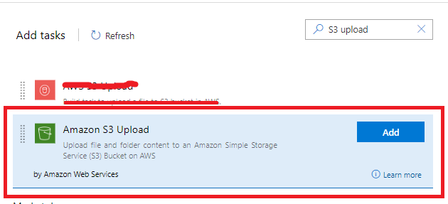 Amazon S3 upload