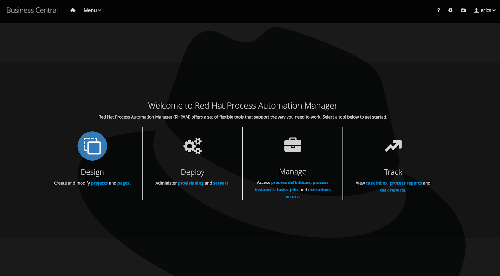 Automation manager homepage