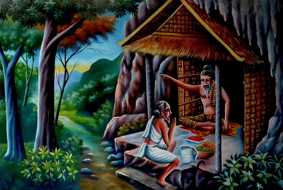 Painting of two people
