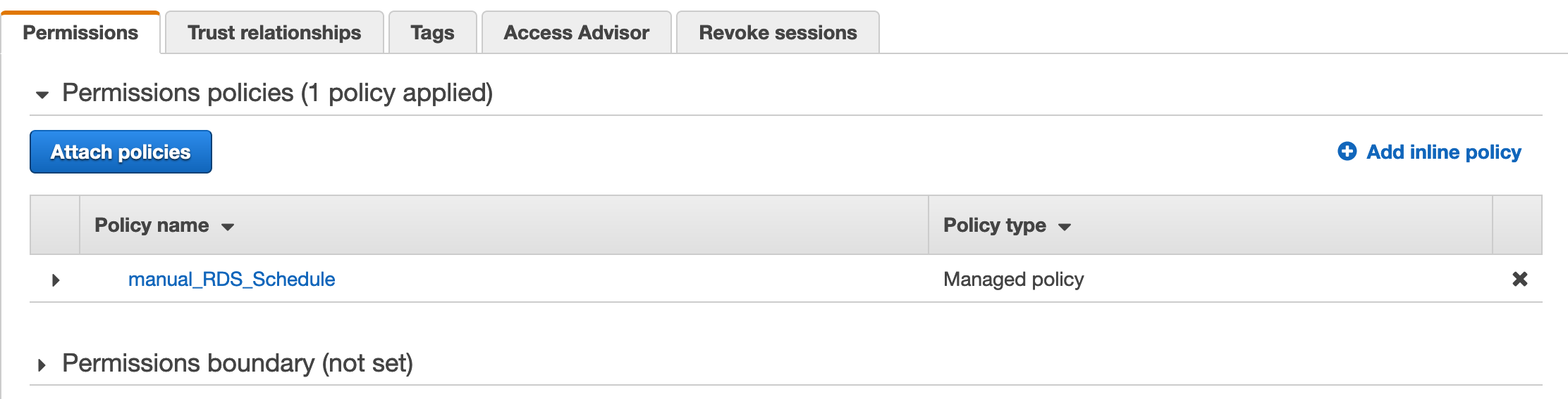permissions policies