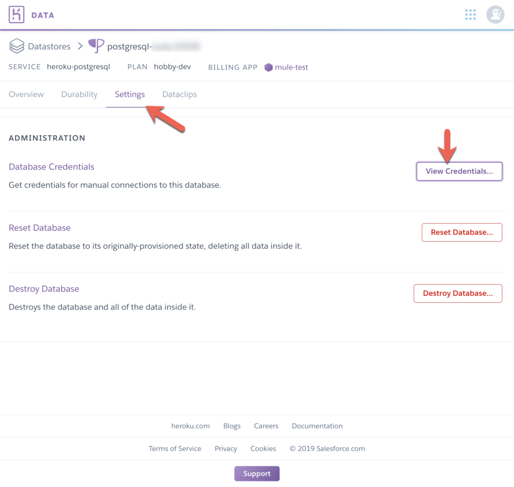 Credentials in Heroku