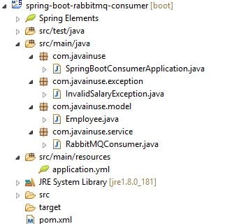Spring Boot RabbitMQ consume Eclipse Setup