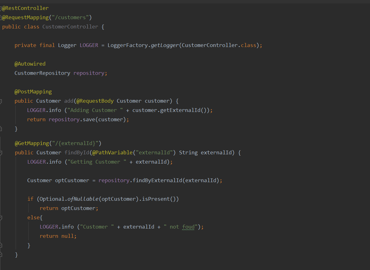 Creating a REST controller