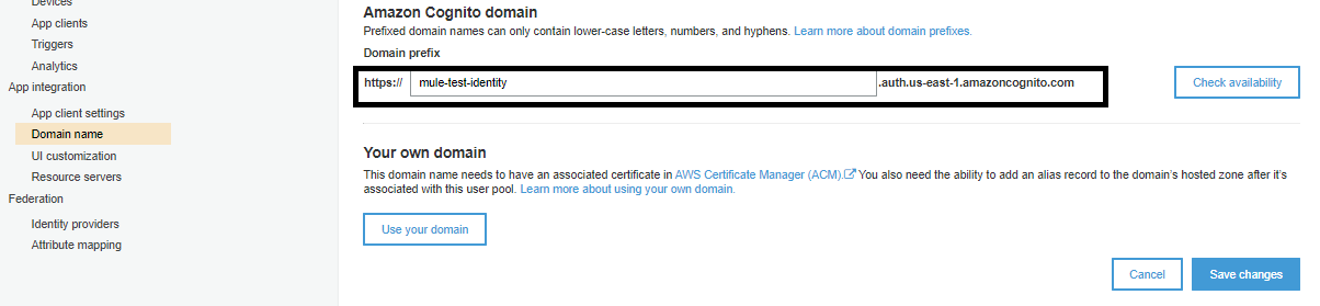 Updating domain name