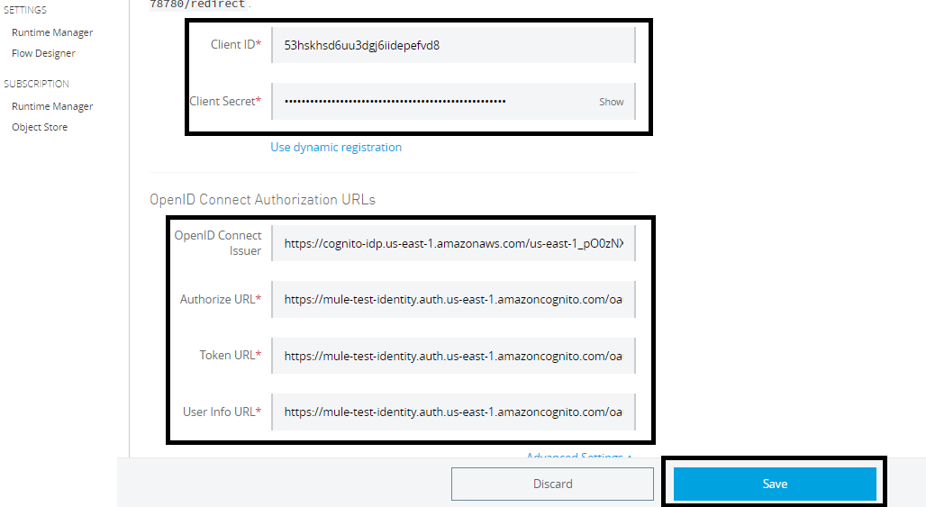 Configuring app metadata in AnyPoint