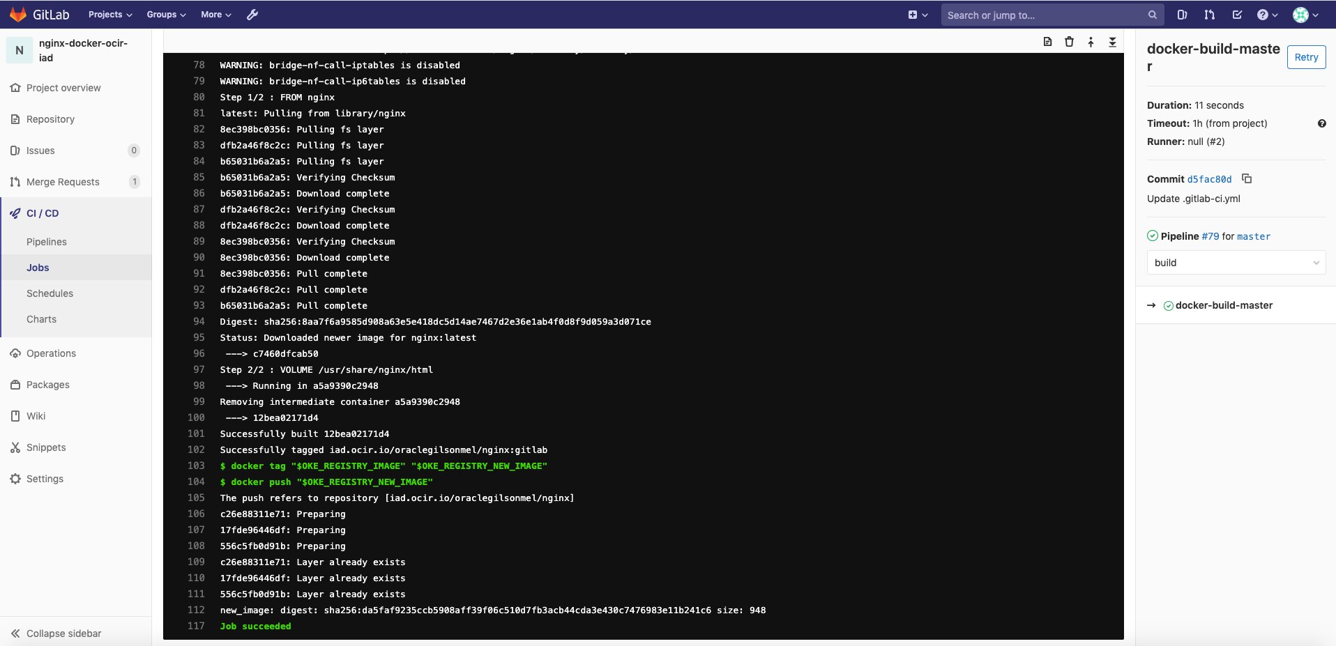 GitLab CI/CD Pipelines Integrated Workflow, OCI, Kubernetes, and