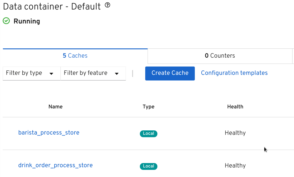 Default data container