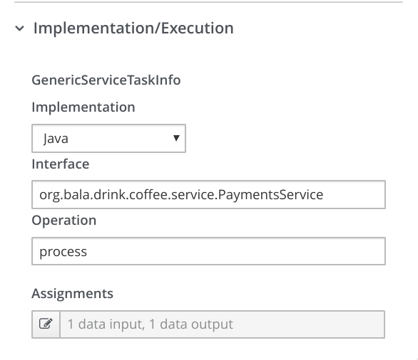 Service-task information