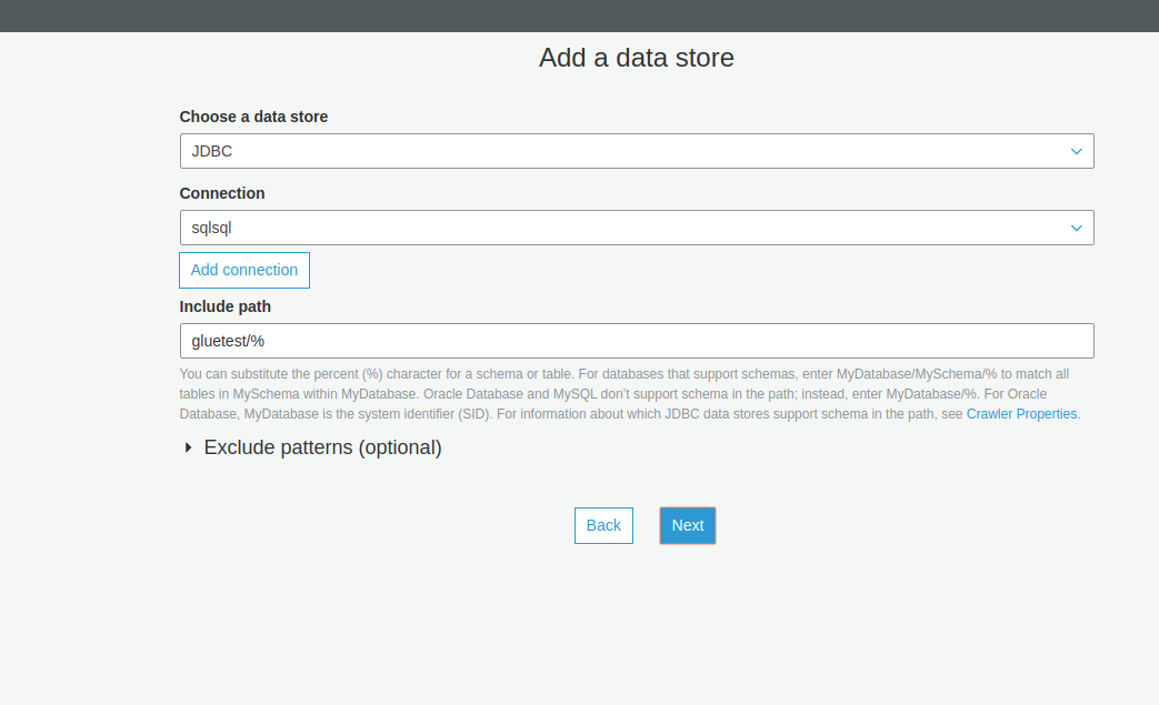 Add data store