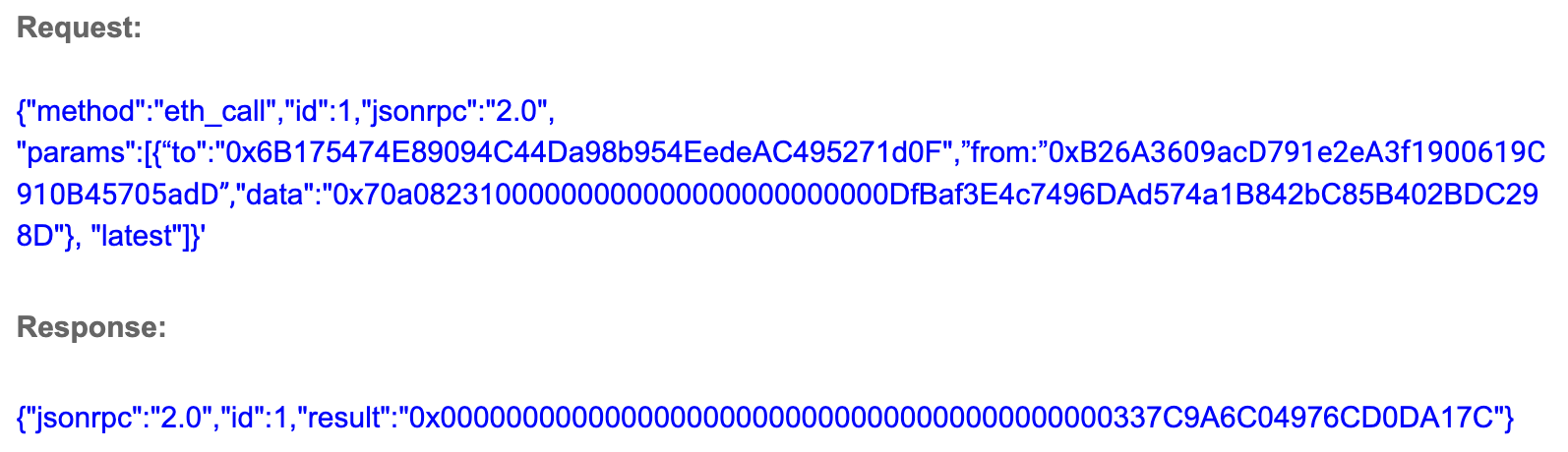 eth_call request