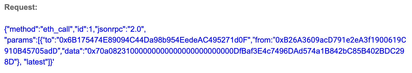 eth_call request