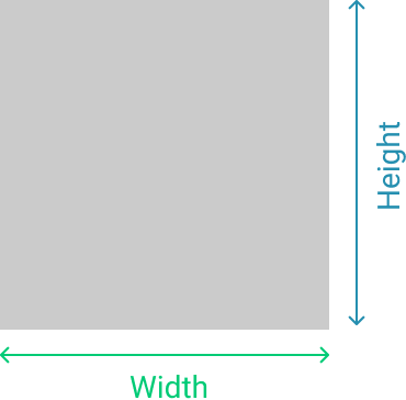 Height and width in HTML