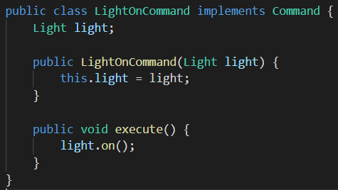 Fig: command design pattern in java – Command interface implementation  