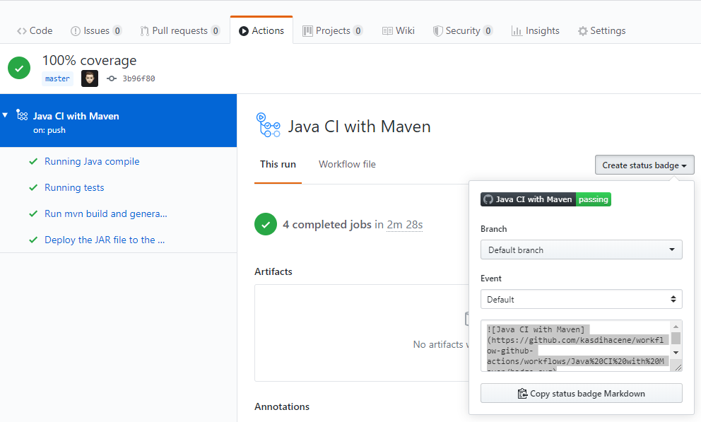 Java CI with Maven