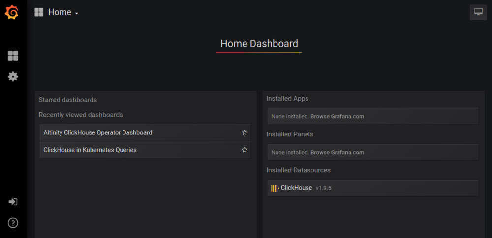 Home Dashboard