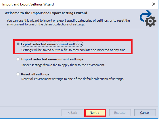 SQL Complete settings export