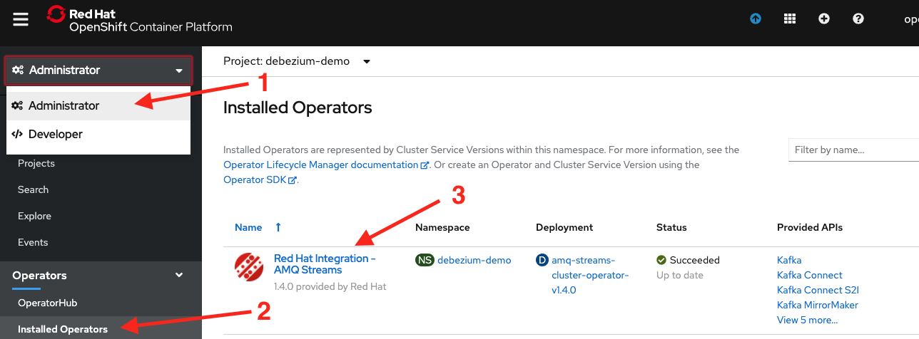 Installed Operators