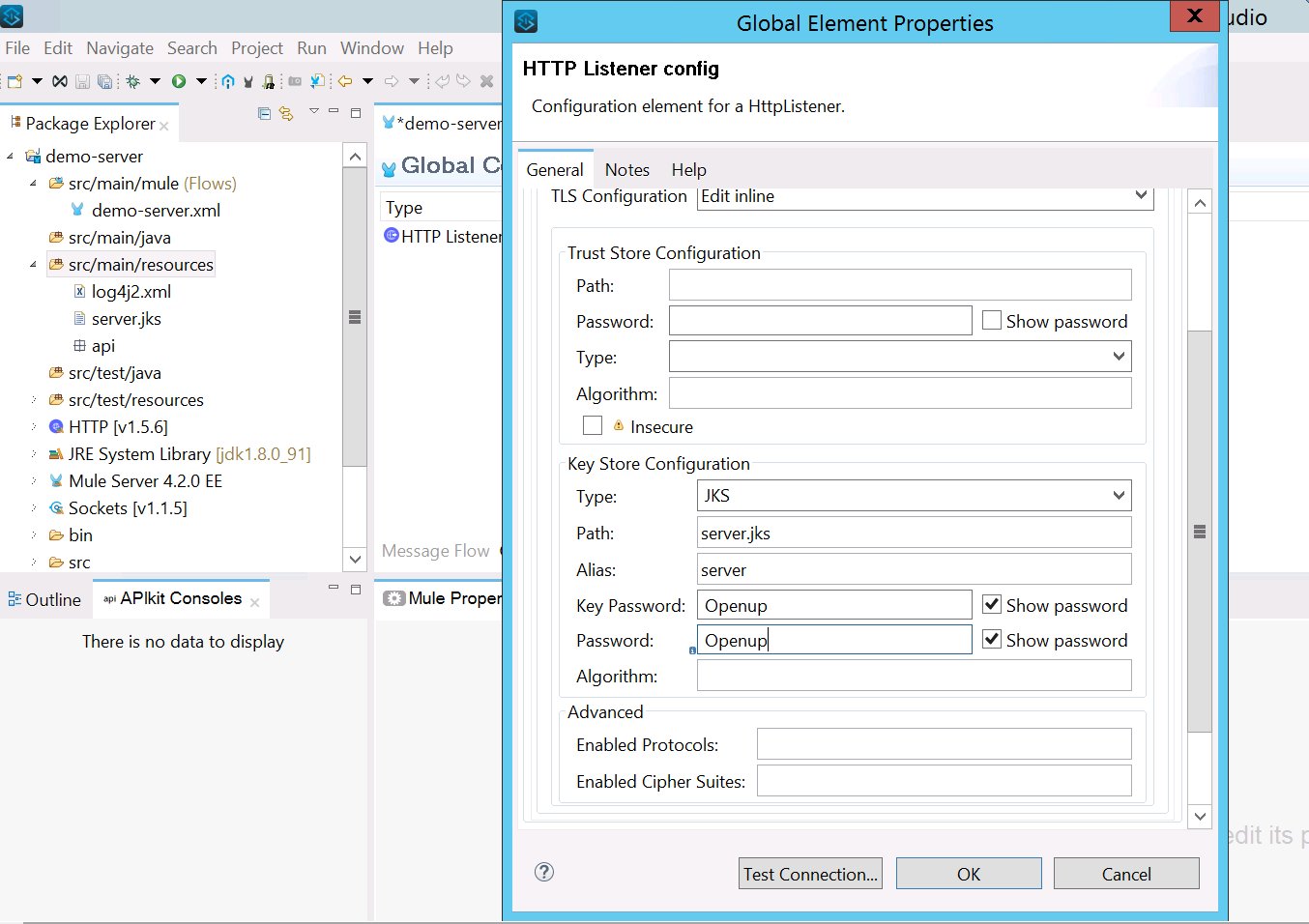 HTTP Listener config