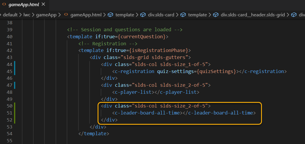 Adding leaderboard